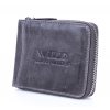 Pánská kožená peněženka na zip Wild 5267 šedá ModexaStyl (3)
