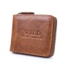Pánská kožená peněženka na zip Wild 5267 hnědá ModexaStyl (3)