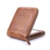 Pánská kožená peněženka na zip Wild 5267 hnědá ModexaStyl (6)