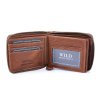 Pánská kožená peněženka na zip Wild 5267 hnědá ModexaStyl (8)