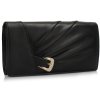Večerní kožená kabelka psaníčko LSE304 černá ModexaStyl (2)