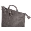 Stylový dámský kožený batoh 3132 šedý