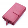 Velká prostorná dámská kožená peněženka Money maker 12137B červená ModexaStyl (3)