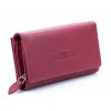 Velká prostorná dámská kožená peněženka Money maker 12137B červená ModexaStyl (1)