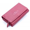 Velká prostorná dámská kožená peněženka Money maker 12137B červená ModexaStyl (2)