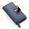 Velká prostorná dámská kožená peněženka Money maker 12137B černá ModexaStyl (5)
