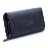 Velká prostorná dámská kožená peněženka Money maker 12137B černá ModexaStyl (1)