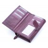 Velká prostorná dámská kožená peněženka Money maker 12137B vínová bordo ModexaStyl (4)