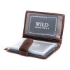 Kožené pouzdro na doklady karty a vizitky Wild 5515 hnědé ModexaStyl (6)