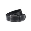 Pánský kožený opasek prošívaný černý GIL 9995 1 ModexaStyl (3)