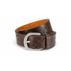 Dámský kožený opasek s ražbou hnědý Gil 10064 2 ModexaStyl (3)