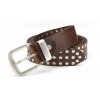Dámský kožený opasek s cvoky hnědý Gil 10062 2 ModexaStyl (4)