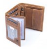 Pánská kožená peněženka Wild koňaková hnědá 5452 ModexaStyl (5)