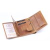 Pánská kožená peněženka Wild koňaková hnědá 5452 ModexaStyl (6)