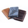 Pánská kožená peněženka Wild hnědá tmavá modrá koňaková 5452 ModexaStyl
