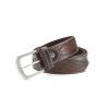 Pánský kožený opasek s ražbou hnědý Gil 10007 2 ModexaStyl (4)