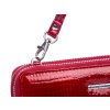 Velká dámská kožená peněženka s popruhem přes rameno červená Jennifer Jones 5276 ModexaStyl (2)