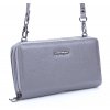 Velká dámská kožená peněženka s popruhem přes rameno šedá Jennifer Jones 5276 RD ModexaStyl (2)