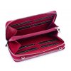 Velká dámská kožená peněženka s popruhem přes rameno červená Jennifer Jones 5276 RD ModexaStyl (8)
