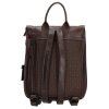 Malý dámský kožený batůžek Genicci tmavě hnědý LOKI001 ModexaStyl (5)