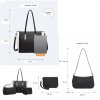 Sada kabelek 3v1 do ruky a přes rameno černá Miss Lulu LD2218 BK ModexaStyl (7)