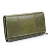 Prostorná dámská kožená peněženka zelená Mercucio 3911794 ModexaStyl (2)