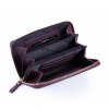 Mini kabelka na telefon a peněženka s popruhem na krk bordó vínová Jennifer Jones 1125 VN ModexaStyl (3)