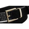 Dámský kožený opasek s ozdobnou ražbou černý Rovicky ZPD Z2 5GK ModexaStyl (4)