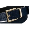 Dámský kožený opasek s ozdobnou ražbou modrý Rovicky ZPD Z2 5GK ModexaStyl (5)