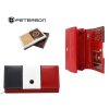Středně velká dámská kožená peněženka červená multicolor Peterson 3690 RRR ModexaStyl (6)