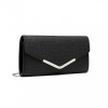 Elegantní večerní kabelka psaníčko černá Miss Lulu LP2312 BK ModexaStyl (2)