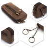 Klíčenka z přírodní kůže hnědá Wood EV S3 ModexaStyl (7)