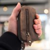 Klíčenka z přírodní kůže hnědá Wood EV S3 ModexaStyl (1)