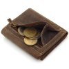 Mini kožená peněženka skládačka hnědá J Jones 5469 BN ModexaStyl (6)