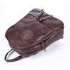 Dámský městský batůžek tmavě hnědý s výšivkou COSL001 ModexaStyl (6)