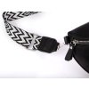 Dámská crossbody ledvinka s širokým popruhem černá Jennifer Jones 3150 ModexaStyl (4)