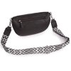 Dámská crossbody ledvinka s širokým popruhem černá Jennifer Jones 3150 ModexaStyl (1)
