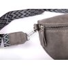 Dámská crossbody ledvinka s širokým popruhem šedá Jennifer Jones 3150 ModexaStyl (6)