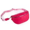 Dámská crossbody ledvinka s širokým popruhem růžová Jennifer Jones 3150 ModexaStyl (5)