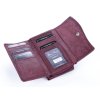 Dámská kožená peněženka Money maker 521B bordó vínová ModexaStyl (3)