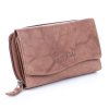 Dámská kožená peněženka Money maker 521B světle hnědá ModexaStyl (3)