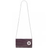 Večerní sametové kabelka psaníčko s odnímatelným řetízkem Miss Lulu fialová CLM2457 ModexaStyl (8)