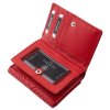 Dámská kožená peněženka červená La Scala MMG 82221 RD ModexaStyl (8)
