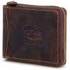Pánská kožená peněženka na zip Dargelis hnědá D 992ZH SK ModexaStyl (2)
