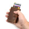 Pouzdro na karty a doklady vysouvací automat hnědé Jorey EV 101 CA ModexaStyl (4)
