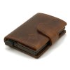 Pouzdro na karty a doklady vysouvací automat hnědé Jorey EV 101 CA ModexaStyl (5)
