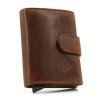 Pouzdro na karty a doklady vysouvací automat hnědé Jorey EV 101 CA ModexaStyl (1)