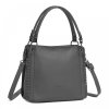 Kabelka do ruky a přes rameno šedá Miss Lulu HBM2509 ModexaStyl (1)