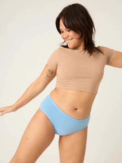majtki menstruacyjne modibodi basic Mid rise Brief MH Chambray (8)