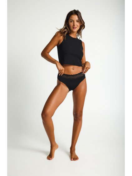 MB Sensual Hi Waist Bikini HO Black 1